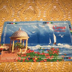 Sochi- The black Sea Resort in Russia New Souvenir Napkin/Towel  Cotton 100%